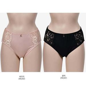 쿨샵 고급옆선 자수레이스 큐빅 빅사이즈 여성팬티