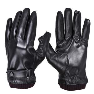 기모안감 인조가죽 방한장갑