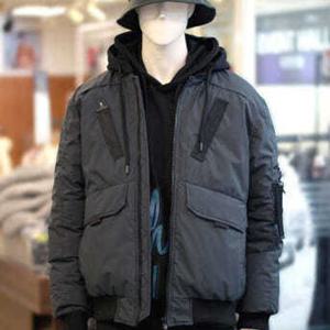 [인터크루]남녀 공용 오버핏 후드 항공 패딩 점퍼 ITW4UO01A2