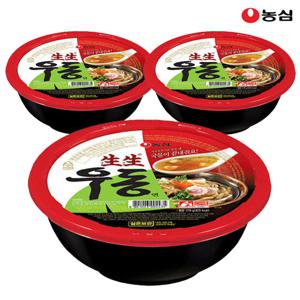 농심 생생우동용기 276g x 3개