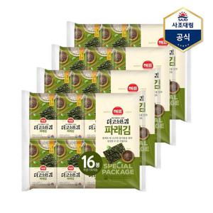 [사조대림]더 고소한 파래김 16봉 X 4개 /도시락김/조미김