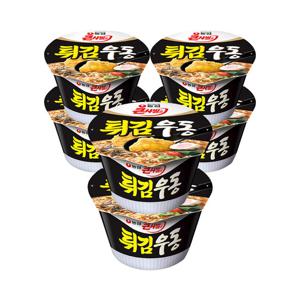 농심 튀김우동컵(대) 111g x6개 / 컵라면 큰사발면