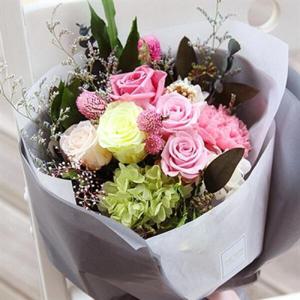아트박스/더봄 체리핑크장미꽃다발