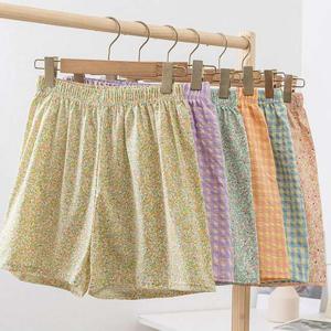 잔솔 여성 면파자마 여름반바지 체크 꽃무늬 순면잠옷