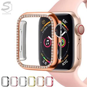 애플워치SE 3 2 40 44mm 호환 블링큐빅 PC 보호커버 하드 케이스