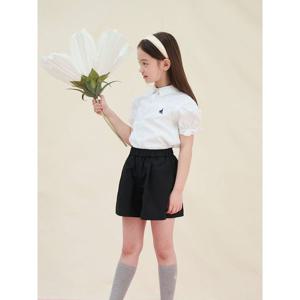 [빈폴키즈] [Essential] 여아 옥스포드 반소매 셔츠 화이트 (BI5365GE11)