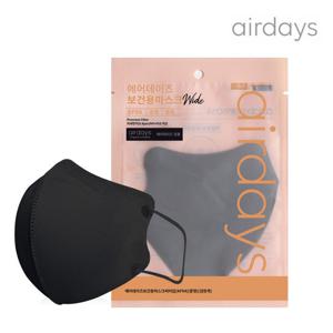 에어데이즈 KF94 새부리형 마스크 중형와이드 50매 블랙