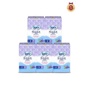 [쏘피]바디피트 천연코튼 팬티라이너 라벤더향 40P(롱) x 5팩