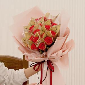 카밀라 로즈 용돈 비누꽃 꽃다발 20송이