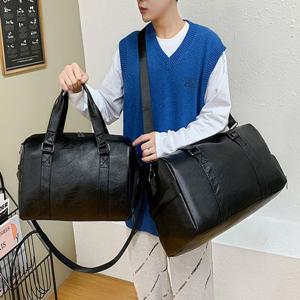 여행용 보조가방 수납력 좋은 원형 보스턴백 출장가방