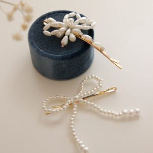 제이로렌 진주 포인트 리본 실핀 H01213