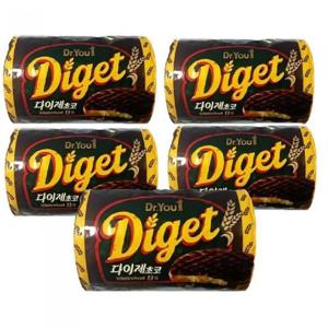 오리온제과 다이제 초코 225g 5개