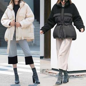 여성 겨울 점퍼 구스 덕다운 패딩 오리털 공항 패션