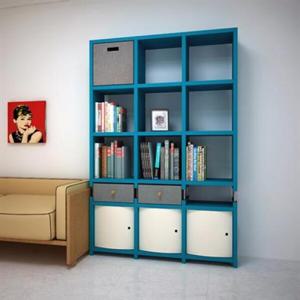 아트박스/큐빅스 장식장책장 L3-4SD3  큐빅스1P