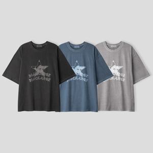 남자 스타 피그먼트 코튼 반팔 티셔츠 RM-TSH-Q018-소라