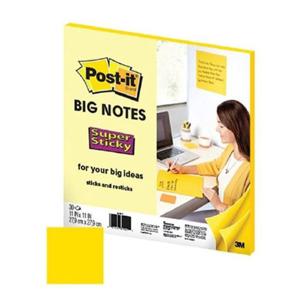 포스트잇 빅노트 (그리움 노랑_11 X11 ) 메모지 메 3M포스트잇 포스트메모장 메모스티커 스티커메모
