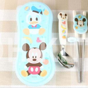 디즈니 미니 스텐보조젓가락케이스세트(블루) 연습젓가락 교정젓가락 유아젓가락 아기젓가락 아동젓가락 캐릭터젓가락
