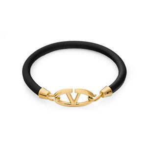발렌티노 5Y2J0R86 RMP 0NO 가라바니 V로고 볼드 에디션 가죽 팔찌