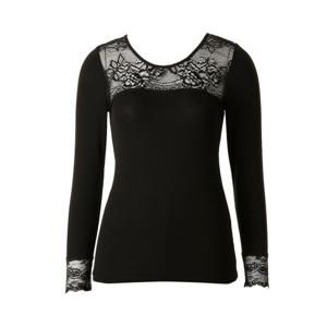 와코루 9부 모달골지레이스 따뜻한 겨울 여성내의 상의 WLG2563C