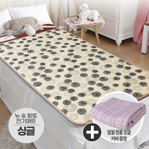 일월 뉴 숯 황토 방 전기 매트 싱글 추가 커버 온열 보료 장판