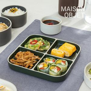 [스크래치] 윤도자기 차곡 사각 4절접시