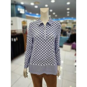 포라리 세이브존05 짚업 져지 블라우스 L325071