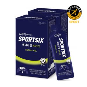 (본사직영) 스포식스 에너지 젤 청포도맛 (45gx8포) 2박스