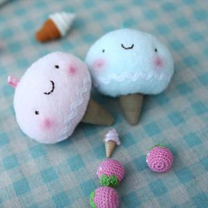 아트박스/꼬매기 딸기&소다 아이스콘 커플 만들기 패키지