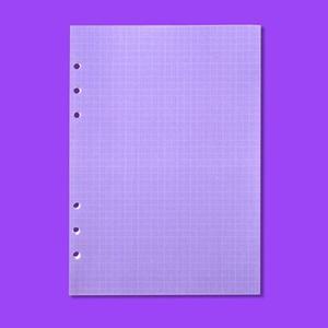 아트박스/루카랩 A5 육공 리필 모눈노트 - 퍼플