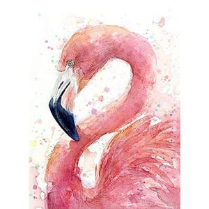 아트박스/퍼즐사랑 플라밍고 수채화 (패브릭) 보석십자수 40x55