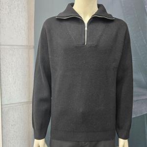 [지오지아]남자니트/터틀넥/반집업/스탠다드핏/ABE4EU1108-BK_OD