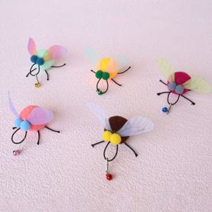 딩동펫 고양이 낚시대 방울 파리 리필 5종 세트