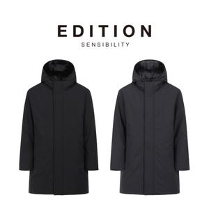 [에디션앤드지]25 FW 남자다운점퍼 후드 비건퍼 덕다운 롱패딩 점퍼 2종 1택 NEF4FP1621 DR4
