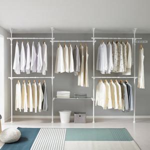 국민튼튼 이지온행거 EO-406WG 드레스룸 선반 행거