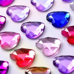 갓샵 하트 큐빅 보석 스티커 6color/비즈 입체 다꾸