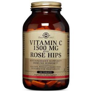 해외배송 Solgar 솔가 비타민c 로즈힙 1500mg 180정 Vitamin C Rose Hips