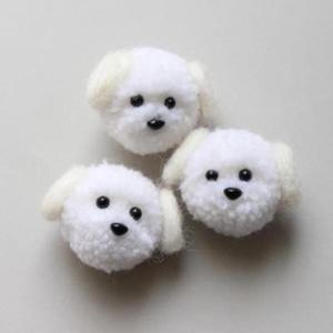 아트박스/도토리클래스 크림푸들 털실양모펠트1p