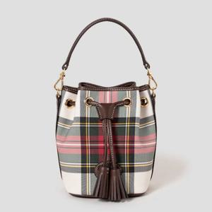 [빈폴] RBP 클래식 체크 복조리 백 - 아이보리 BE59D3M050