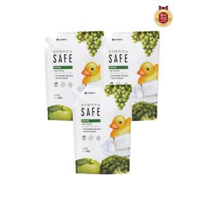 [자연퐁]세이프 주방세제 천연미네랄 마일드 리필 1L x 3개