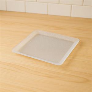 쟁반 트레이 크리스탈 실버쟁반 소형 27.5x22cm 투명펄 트레이 식탁매트 인테리어 주방용품