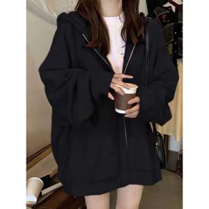 [베나프]심플 루즈핏 후드집업_BJ3JP008