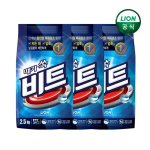 비트 가루세제 일반용 파우치 2.5kg x 3개