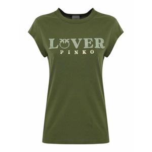 [PINKO] 라프리마 여성 티셔츠 Lover Marrakech 104603A2D1V49 그린 /8