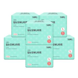 슈베스 입는 오버나이트 팬티형 생리대 대형 특대형 5P x6팩
