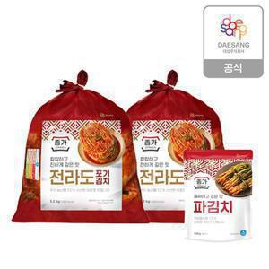 종가 전라도식 포기김치 10.4kg (5.2kg*2)+파김치 300g