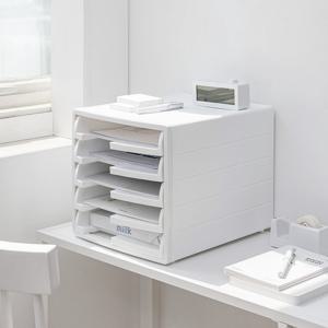 모던 5단 오픈서류함 화이트 서류 정리함 문서보관함 파일꽂이 오픈형서류함 서류함