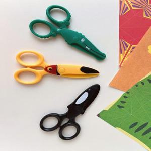 아기 동물 안전 가위 3종 [안심 미니 유아 악어 어린이 고래 새 플라스틱 문구]