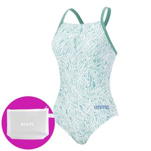아레나 여성 수영복 플랜토피아 원피스 드롭백 A5BL1LO09 WHT 가방 수모행거 증정