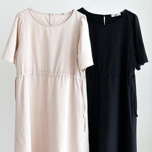 [시드마켓]프릴 셔링 리본 원피스 306P575S 빅사이즈 여성