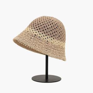 [잇백잇슈][잇백잇슈] 컬러풀페이퍼뜨개버킷햇 시원한모자 둥근